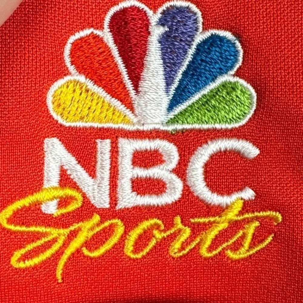 NEW Nike Golf Tour Performance Polo Shirt Men XL Orange Dri-Fit NBC Sports Rugby